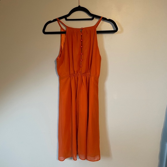 Orange Summer Dress - Picture 2 of 4